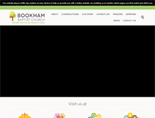 Tablet Screenshot of bookhambaptistchurch.org.uk